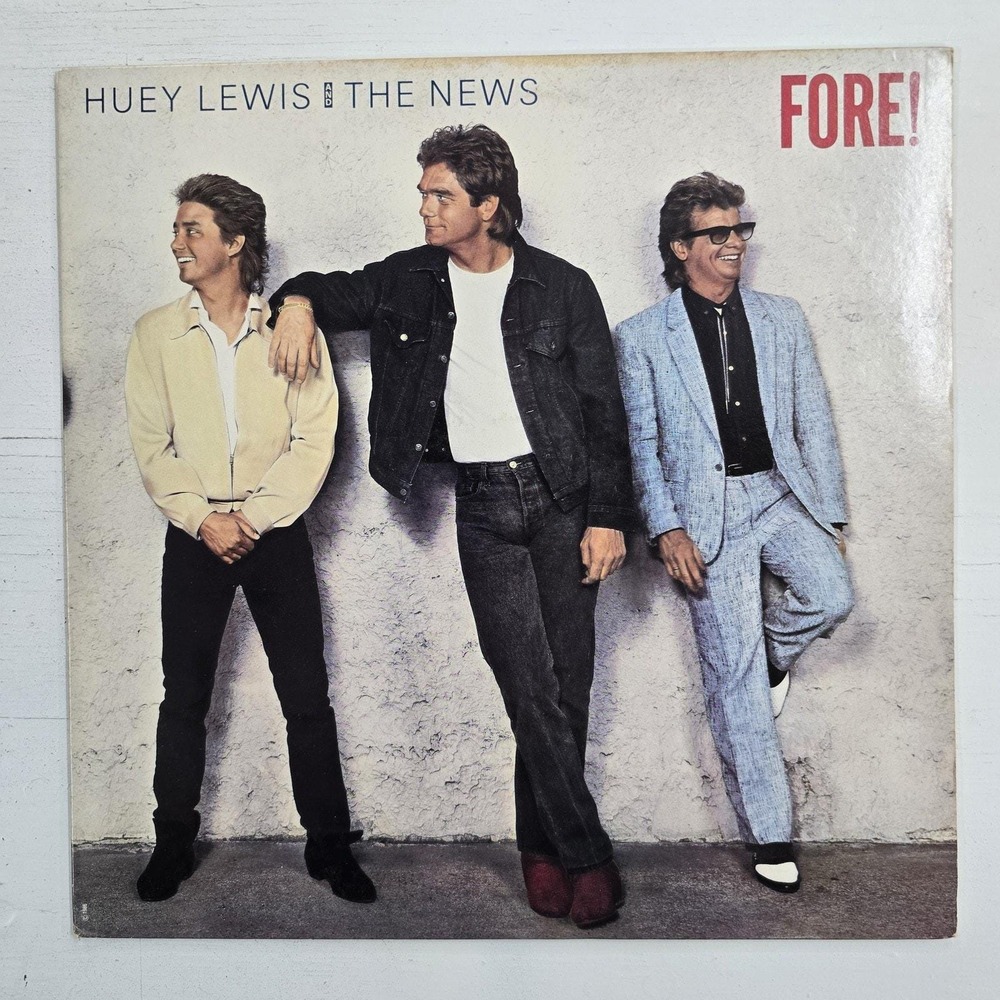 Huey Lewis & The News - Fore! LP NM/VG+ Pop Rock 1986 Vintage Vinyl Stereo Album